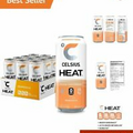 HEAT Orangesicle Performance Energy Drink - Zero Sugar - 16oz. Can Pack of 12