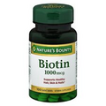 Nature's Bounty Biotin 1000 mcg Vitamin Supplement 100 Tablets