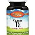Carlson Laboratories Vitamin D3 4000 IU 120 Softgel