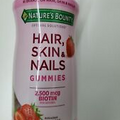 Nature’s Bounty Optimal Solutions Hair, Skin & Nails Gummies, Strawberry...