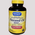 Rexall Flaxseed Oil 1000 mg Softgels 100 Count Heart Health NEW ITEM exp: 1/25