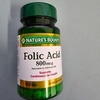 5 PACK Nature's Bounty Folic Acid 800 mcg 250 Tablets