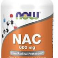 NOW Foods NAC N-Acetyl Cysteine 600mg 250 Capsules Free Radical Protect Selenium