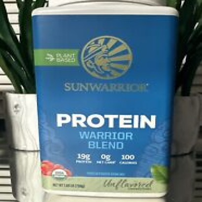 Sunwarrior Warrior Blend Organic Vegan Plant Protein Powder with BCAAs, 1.65Lb