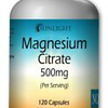 Magnesium Citrate 500mg - Non-GMO Premium Quality Capsules By Sunlight