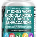 Clean Nutraceuticals St Johns Wort 10000mg Rhodiola Rosea 20000mg Holy Basil ...