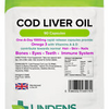 Lindens Cod Liver Oil 1000mg Capsules With Vitamin A & D Best Quality