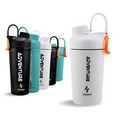 Protein Shaker Bottle, 20 oz Thermos Protein Shaker with Mixer , Ozizo Shaker