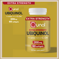 Qunol Ubiquinol 60 Ct CoQ10 200mg Powerful Antioxidant, Heart & Vascular Health