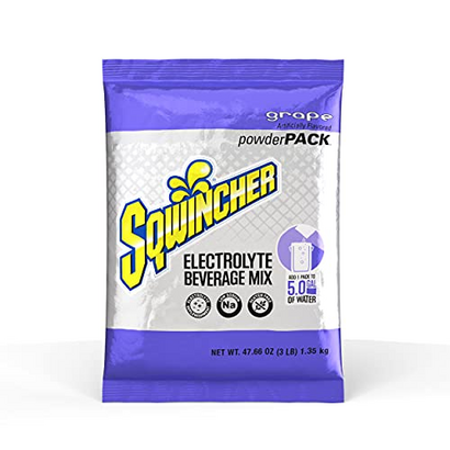 Sqwincher 016406-GR Concentrate Powder Pack, 5 Gallon Yield, Purple, Standard (Pack of 16)