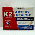 Weider Artery Health with Vitamin K2  and Vitamin D3 60 Veggie Caps