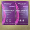 2 New Reserveage Beauty Resveratrol 250mg - 30 Veggie Capsules Each Box Ex 03/25