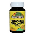 Potassium Gluconate 500 mg 100 Tabs By Nature's Blend