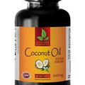 Coconut Oil Capsules - Extra Virgin 3000mg - Healthy Hair - 1 Bottle 60 Softgels