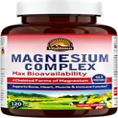 Vitalitown Magnesium Complex, Magnesium Glycinate, Malate, Taurate & Citrate, Ch