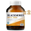 2 x Blackmores Bio C 1000mg 150 Tablets Vitamin C BioC 300 Tablets