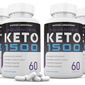 (10 Pack) Advanced Keto 1500 Keto Pills 1275MG New & Improved Formula Contains Apple Cider Vinegar Extra Virgin Olive Oil Powder Green Tea Leaf 600 Capsules