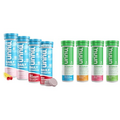 Nuun Hydration Daily, Wellness Electrolyte Tablets, Mixed Berry, 4 Pack (40 Servings) & Hydration Vitamins Electrolyte Tablets + Vitamins, Mixed Fruit, 4 Pack (48 Servings)