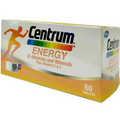 4 x 60 Tablets CENTRUM ENERGY B-Vitamin and Minerals Vitamin E&C Energy Booster