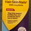 New Nature Made Hair Skin Nails 120 Soft Gels Biotin Vitamin C Value Size