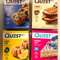 ✔ 4 Boxes QUEST Bars S'MORES,  Blueberry Muffin,  BIRTHDAY  & Lemon Cake 16 Bars