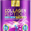 Collagen Peptides Powder 20G with Hyaluronic Acid & Biotin - Unflavored Grass Fe