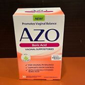 Azo Vaginal PH Balance supports odor control Suppositories 30 Exp 04/24
