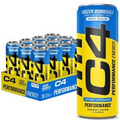 C4 Energy Drink 12Oz (Pack of 12) - Frozen Bombsicle - Sugar Free Pre Workout Pe