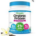 Orgain Organic Plant Based Protein + Superfoods Powder, Vanilla Bean, 1.12 lb