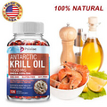 Antarctic Krill Oil 1000mg - with Omega-3, Astaxanthin - Heart and Brain Health