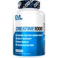 EVL Creatine 1000: Powerful Creatine Monohydrate for Lean Muscle Mass, 120 caps