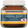 Ethical Nutrients Mega Zinc with Vitamin C Powder Raspberry 95g