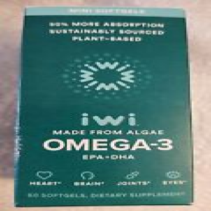 iWi Omega-3 EPA+DHA New Sealed Bottle 60 Mini Softgels Exp 10/2024
