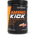 NutraBio Amino Kick - BCAA's, Electrolytes for Hydration, Natural Caffeine- 30 Servings- (Orange Mango)