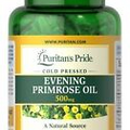 Puritan's Pride Evening Primrose Oil 500 mg with GLA - 100 Softgel, Primrose Oi