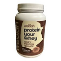 Wellah Your Whey (30 Servings, Milk Chocolate Flavor) - Whey Protein Isolate