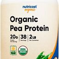 Nutricost Organic Pea Protein Isolate Powder (2LBS) - Protein from Plants