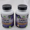 (2) Odorless Pure Garlic 3000 Mg per Serving Max. Strength 150 Soft Gels ea. New