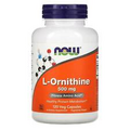 L-Ornithine NOW FOODS 500mg 120 Vegetarian Capsules Healthy Protein Metabolism