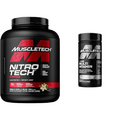 MuscleTech Nitro-Tech Ripped | Lean Whey Protein Powder/Isolate & Platinum Multivitamin for Immune Support 18 Vitamins & Minerals Vitamins A C D E B6 B12 Daily Workout Supplements for Men 90 Ct