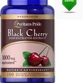 Puritan's Pride Black Cherry Extract 1000mg, 100 Count (19373) Free Shipping NEW