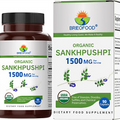 Brieofood Organic Sankhpushpi 1500mg, 45 Servings, Vegetarian, Gluten Free, 90