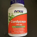 Now foods Cordyceps 750mg 90 veg caps. Expires 06/2026