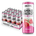 Optimum Nutrition Amino Energy Sparkling Hydration Drink, Watermelon- 12 Pack