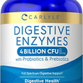Carlyle Digestive Enzymes | with Probiotics & Prebiotics | 180 Capsules | Non-Gm