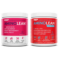 RSP NUTRITION AminoLean Pre Workout Energy (Fruit Punch 30 Servings) with AminoLean Recovery Post Workout Boost (Tropical Island Punch 30 Servings)
