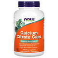 Now Foods Calcium Citrate Caps 240 Veg Capsules GMP Quality Assured, Vegan,