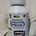 LARGER 60 Capsules Andrew Lessman Maximum Essential Omega-3 Exp 03/26