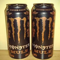 2X RARE! 2019 Monster Energy Drink MULE GINGER BREW Discontinued FULL 16oz CANS