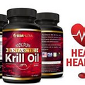 Antarctic Krill Oil Softgels 100% Pure with Omega-3 EPA DHA Astaxanthin